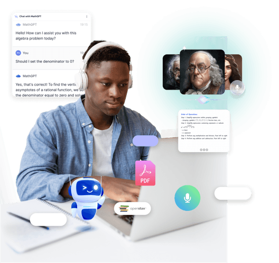 MathGPT interface with student and tutor